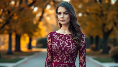 Autumn Wedding Guest Looks: Lace & Luxury Fabrics