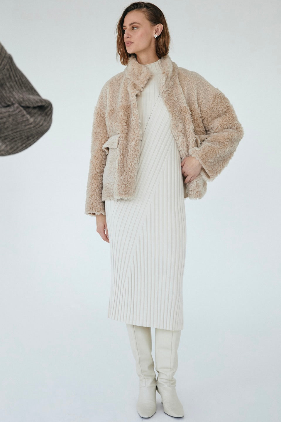 Saturn Dress 205066 | Moonbeam Melange | Kjole fra Freequent