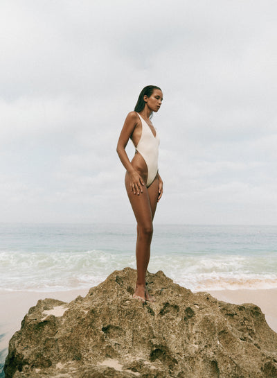 ONE-PIECE SWIMSUIT | MATT CREAM