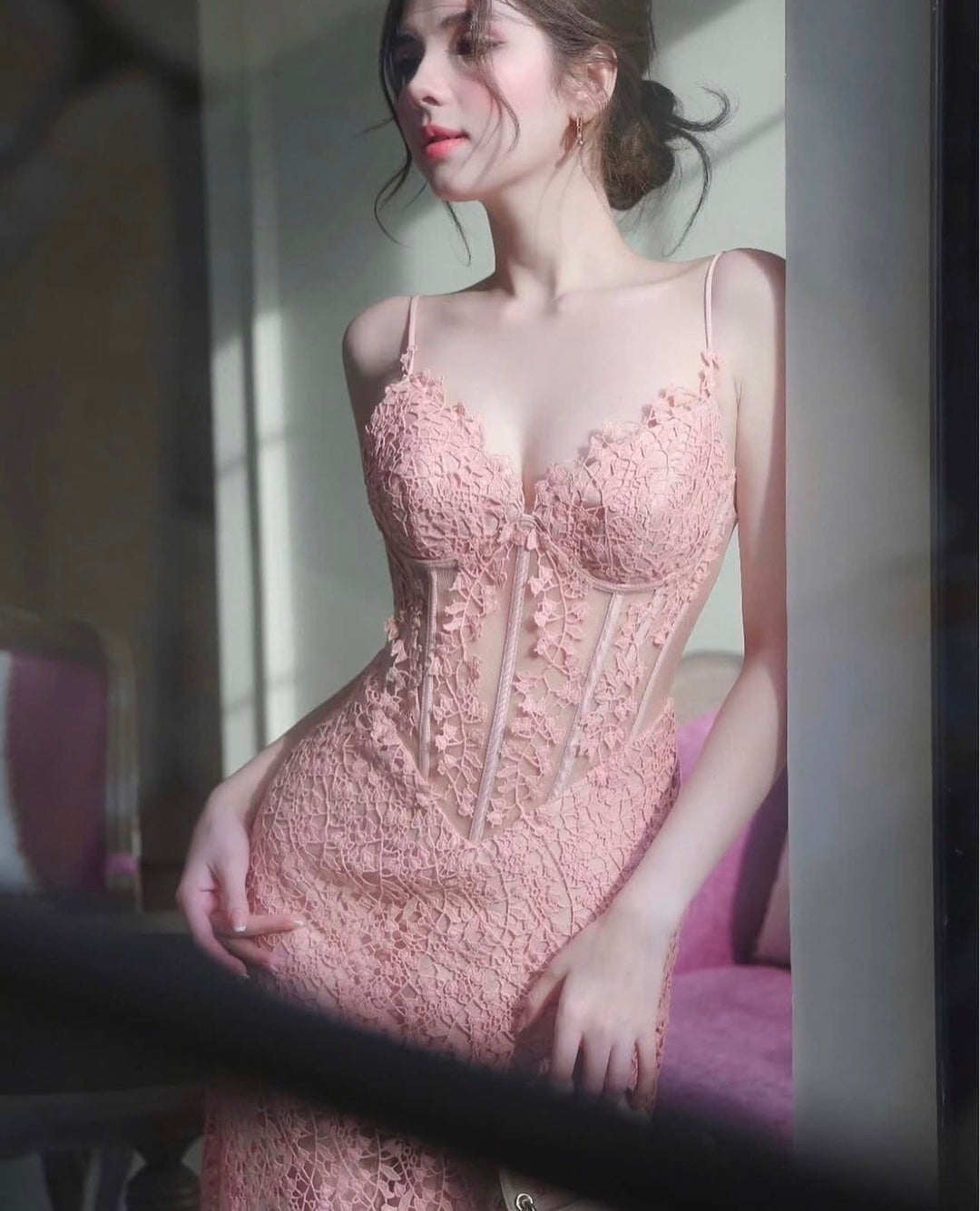 Catherine Lace Dress - Celestia Couture