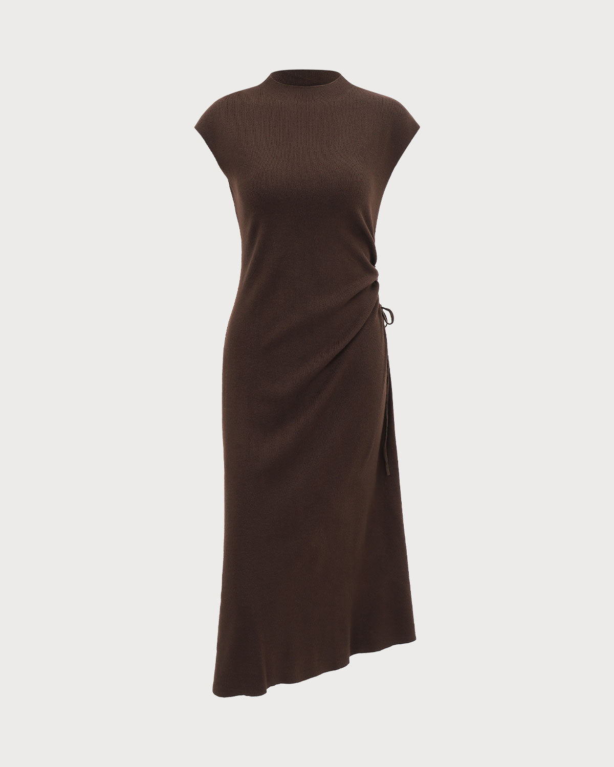 Coffee Bodycon Reversible Sweater Dress