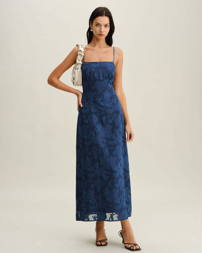 Jacquard Slip Maxi Dress
