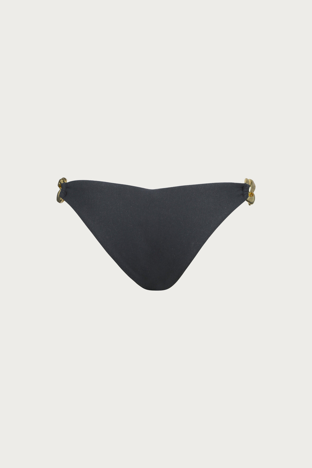 Gold Chain Brief (Faux Suede Black) - Celestial Couture