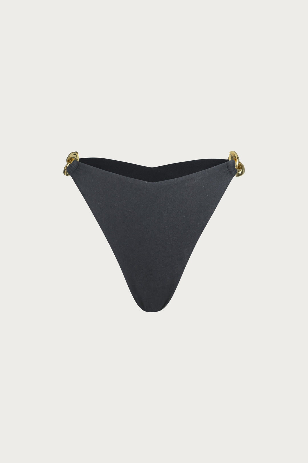 Gold Chain High Rise (Faux Suede Black) - Celestial Couture