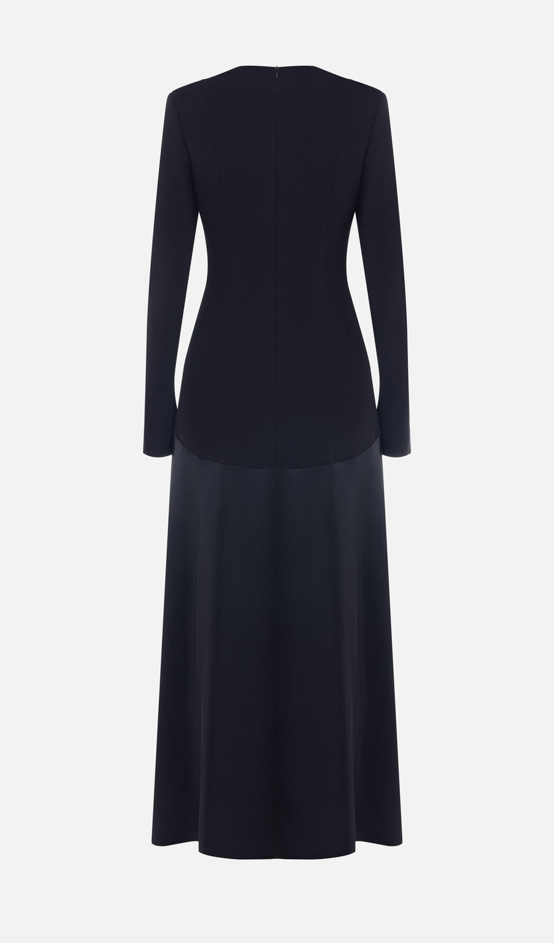 Trendy Knitted Satin Maxi Dress - Celestia Couture