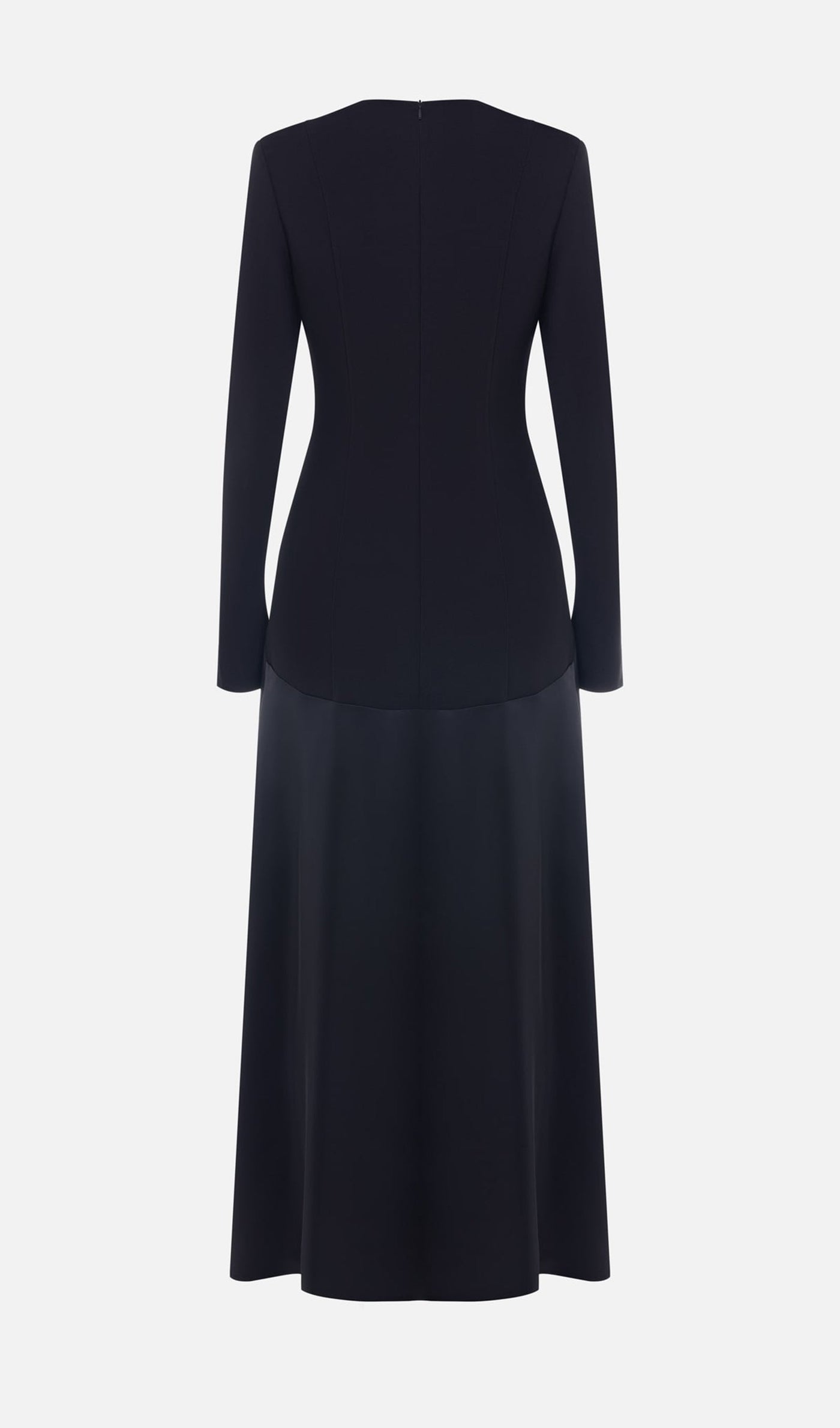 Trendy Knitted Satin Maxi Dress