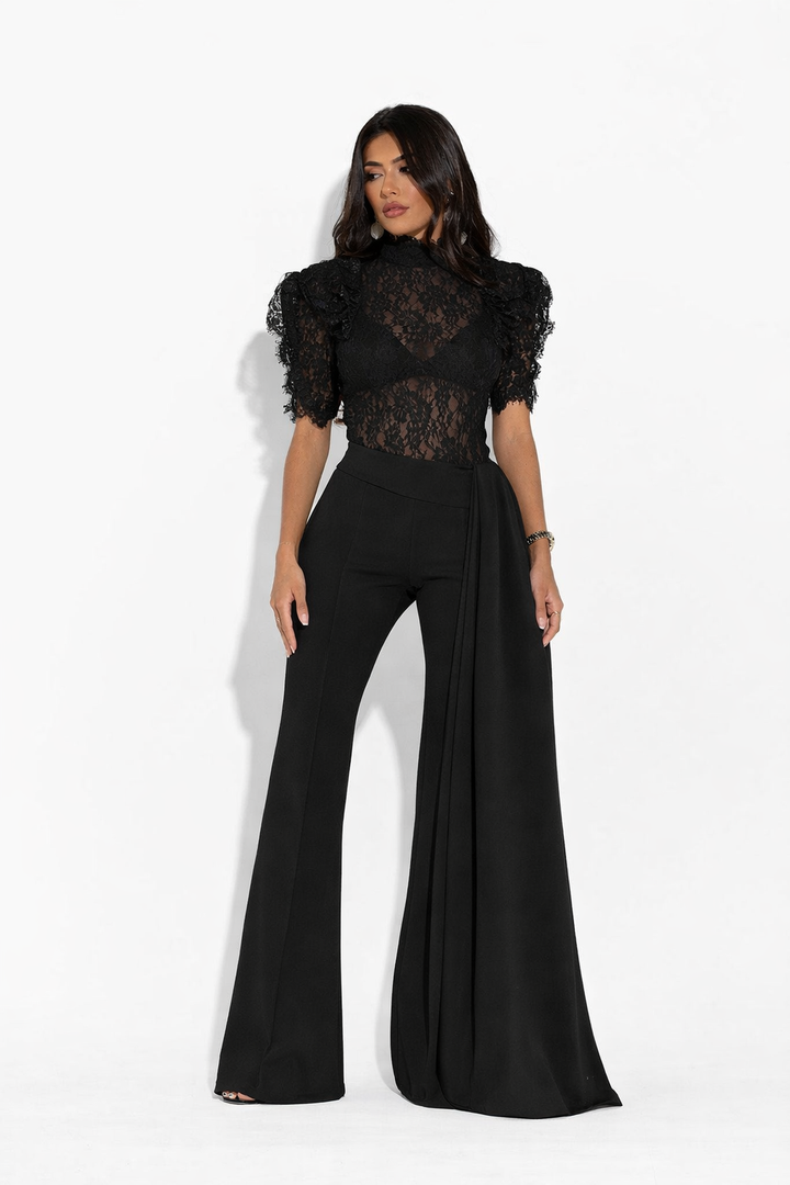 GARDENIA Lace Top (BLACK)