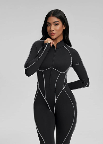 Contour Stitch Catsuit - Celestial Couture