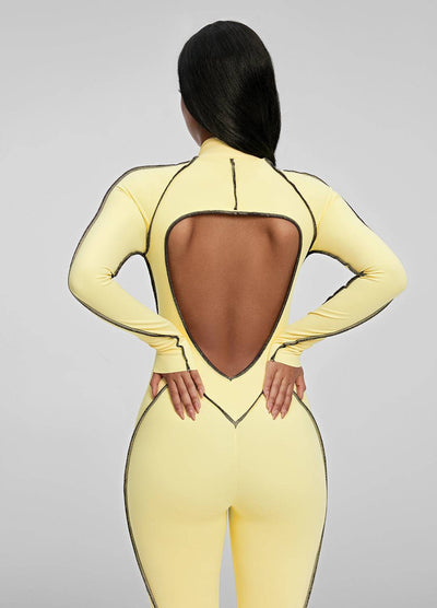 Contour Stitch Catsuit - Celestial Couture