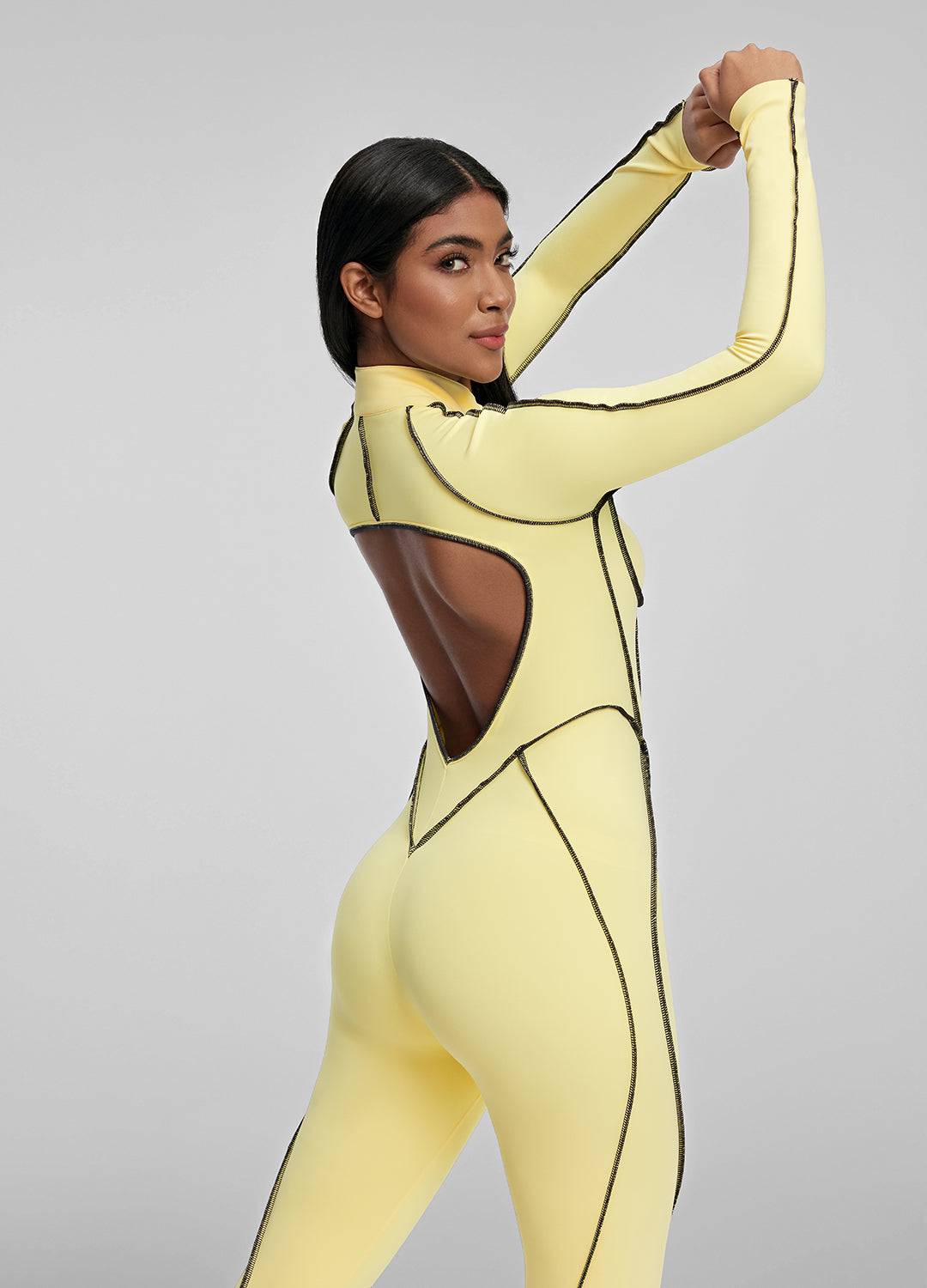 Contour Stitch Catsuit - Celestial Couture