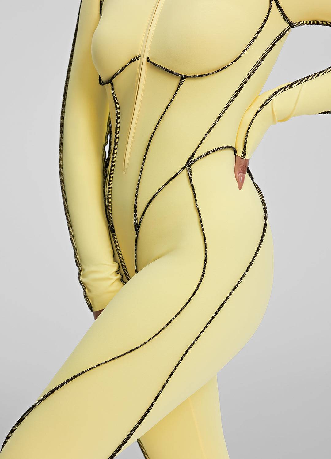 Contour Stitch Catsuit - Celestial Couture
