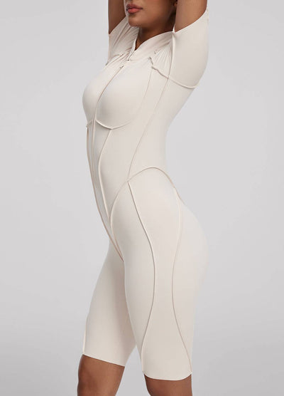 Closed-Back Shorts Catsuit - Celestial Couture