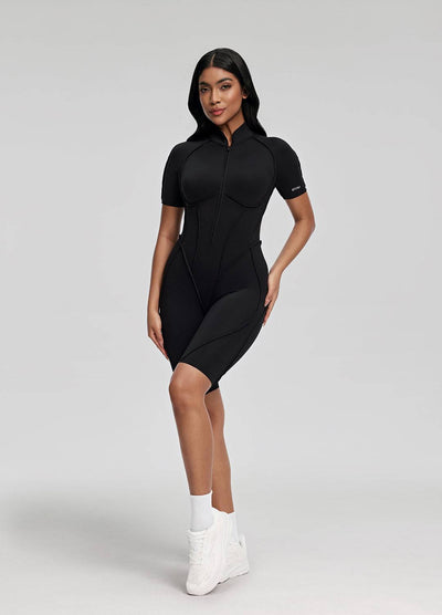 Closed-Back Shorts Catsuit - Celestial Couture