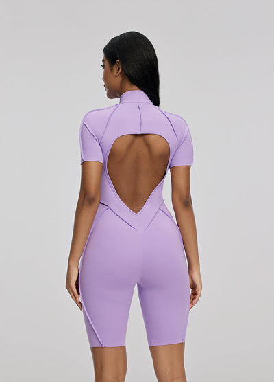 Sleek Shorts Catsuit - Celestial Couture