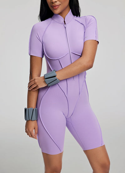 Sleek Shorts Catsuit - Celestial Couture