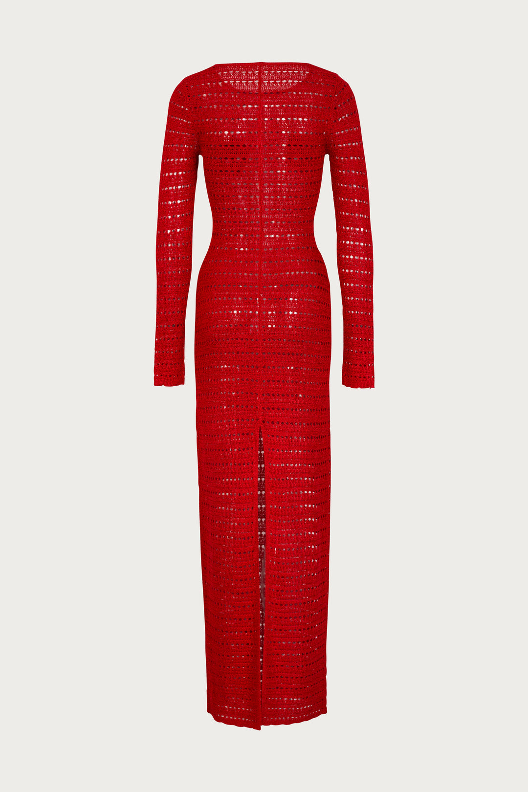 Rosette Crochet Dress (Red) - Celestia Couture