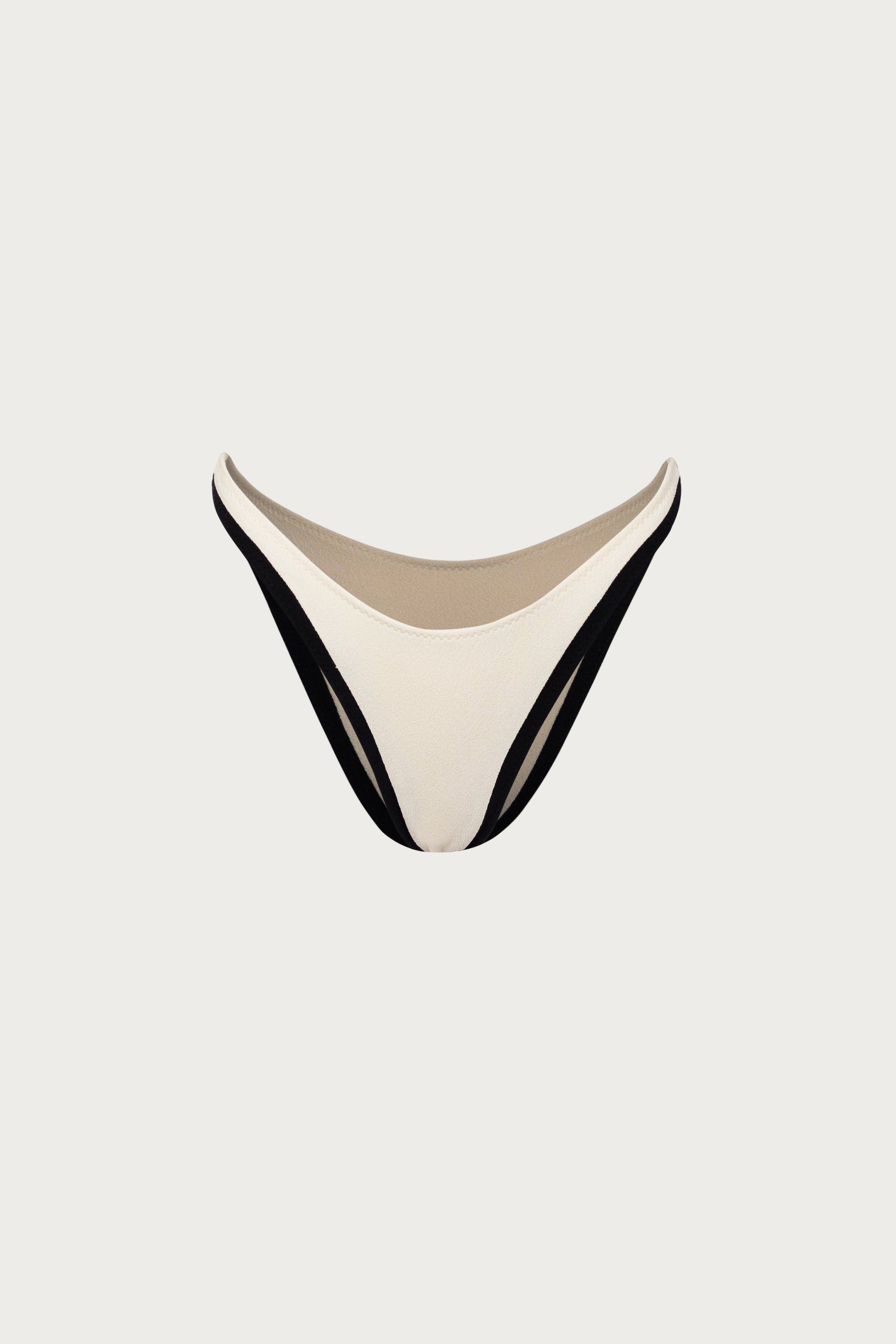 90s Bottom (Faux Suede Cream/Black) - Celestial Couture