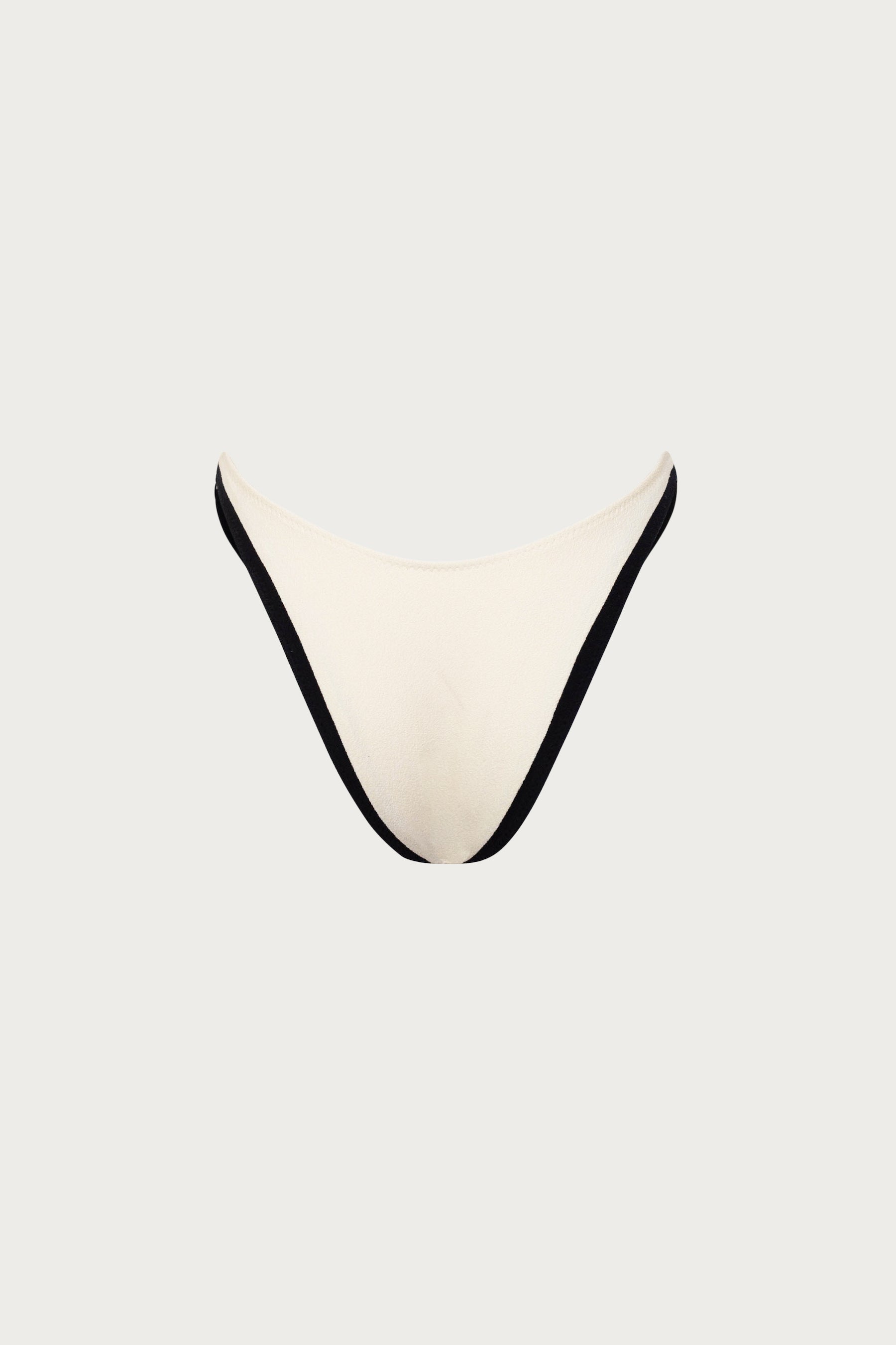 90s Bottom (Faux Suede Cream/Black) - Celestial Couture