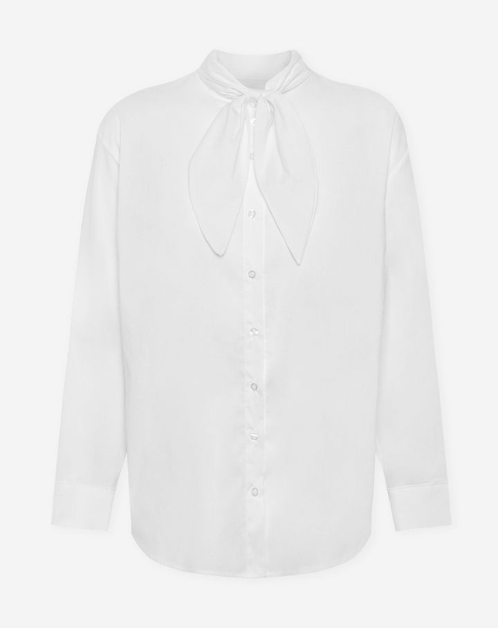 BOW BLOUSE WHITE