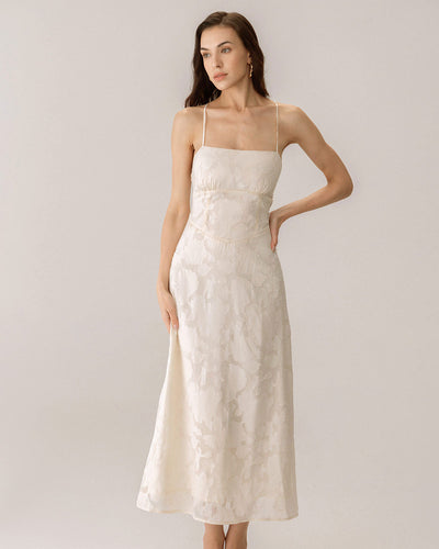 Jacquard Slip Maxi Dress