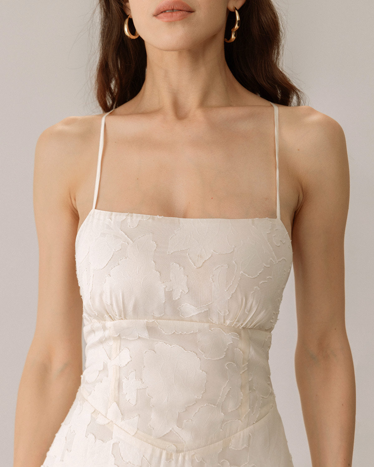 Jacquard Slip Maxi Dress