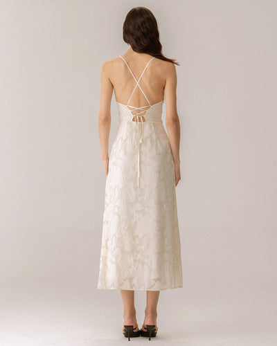 Jacquard Slip Maxi Dress