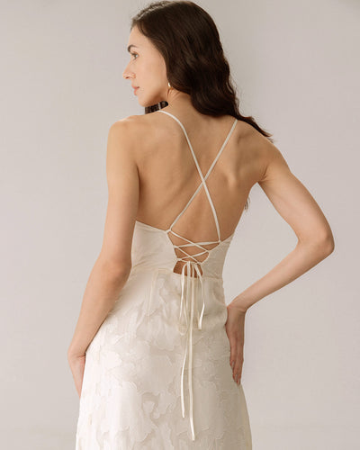 Jacquard Slip Maxi Dress