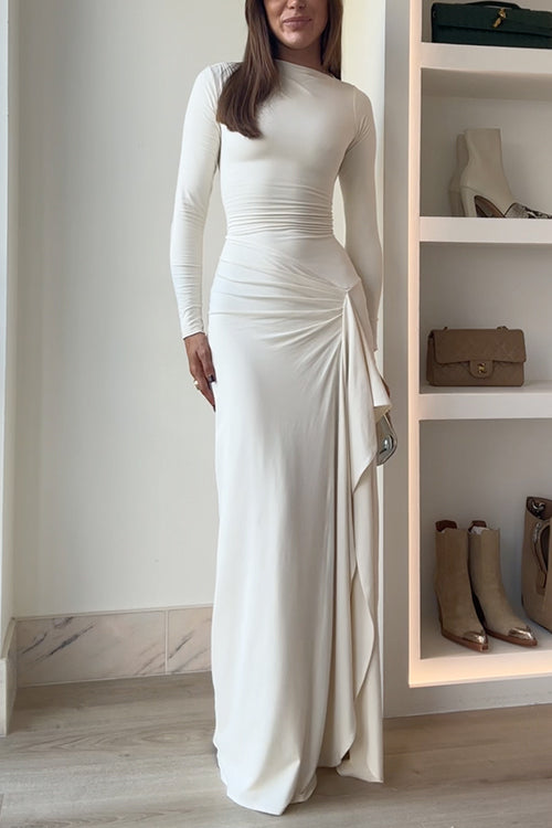 Enchanting Luna Cascade Maxi Dress - Celestia Couture