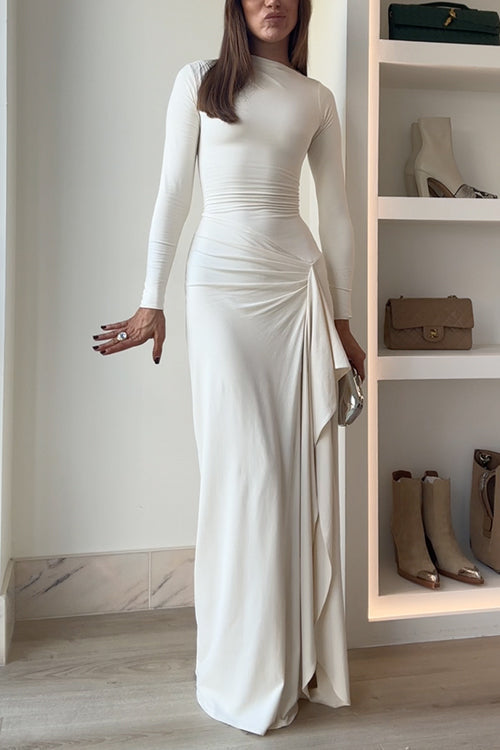 Enchanting Luna Cascade Maxi Dress - Celestial Couture