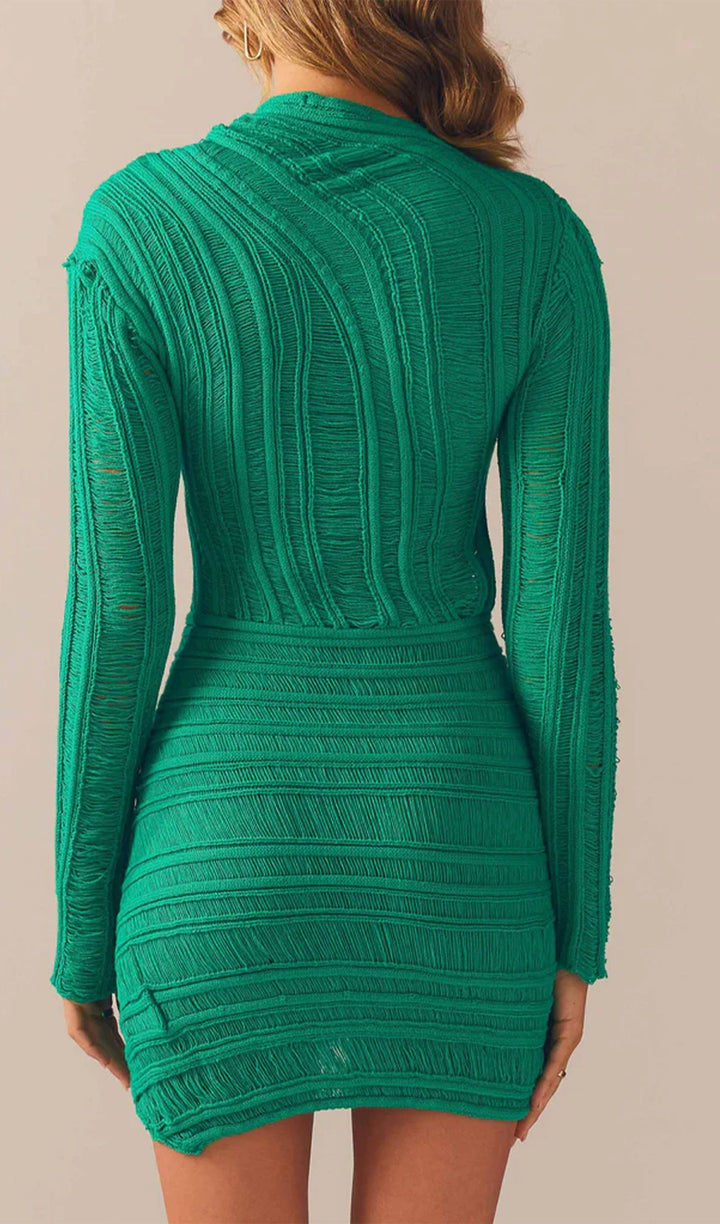 Hollow Out Mini Dress - Celestia Couture