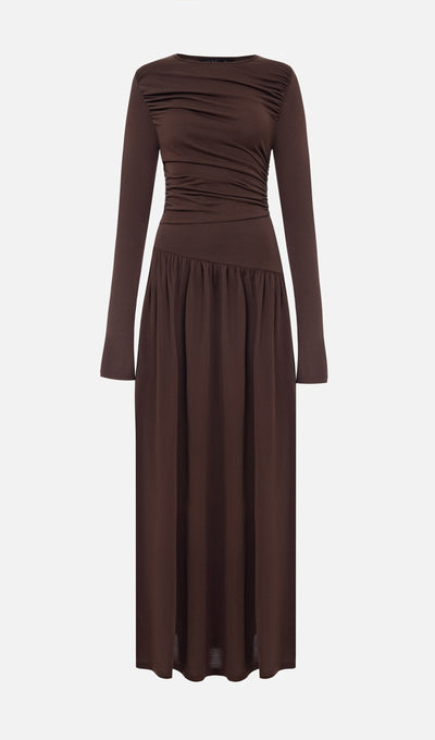 Ruffle Knitted Maxi Dress