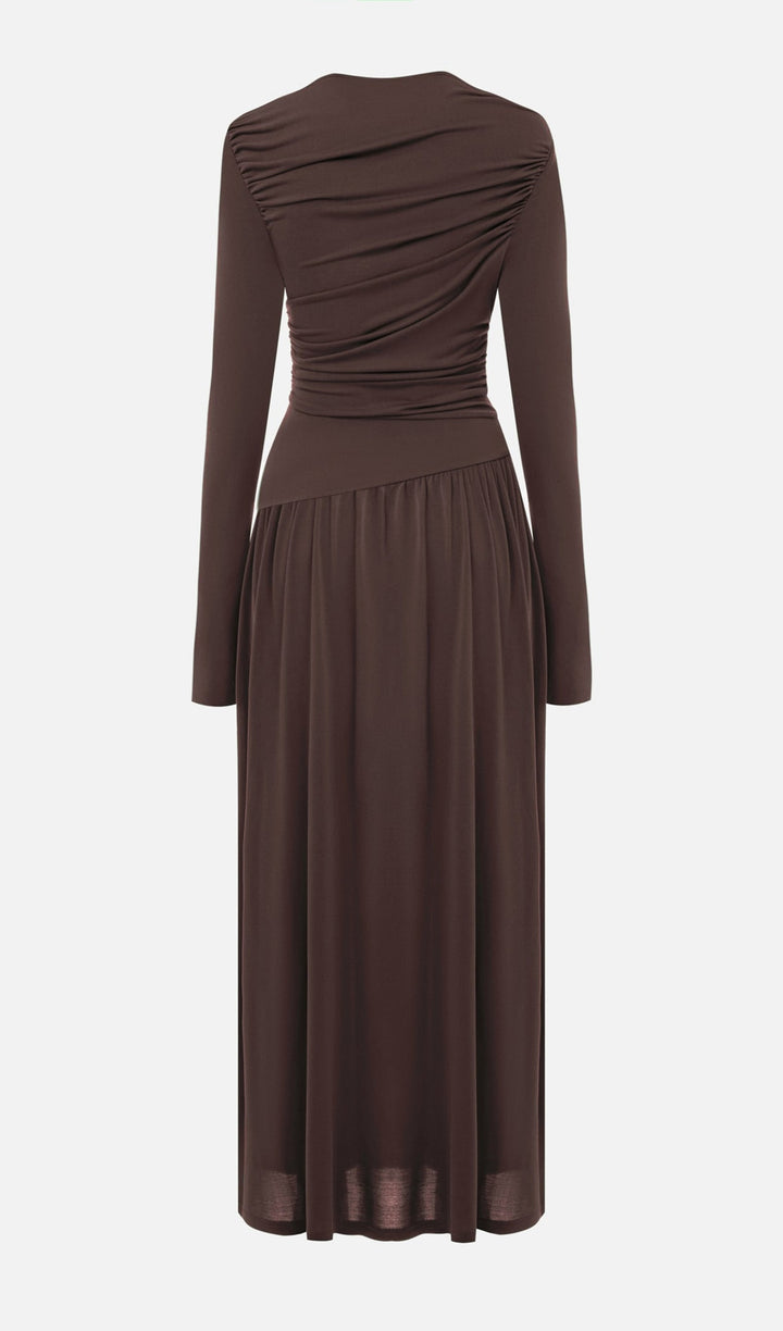 Ruffle Knitted Maxi Dress - Celestia Couture