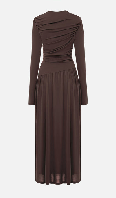 Ruffle Knitted Maxi Dress