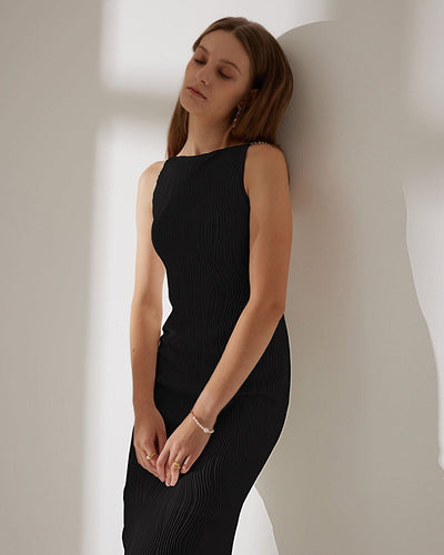 The Water Ripple Textured Cami Dress