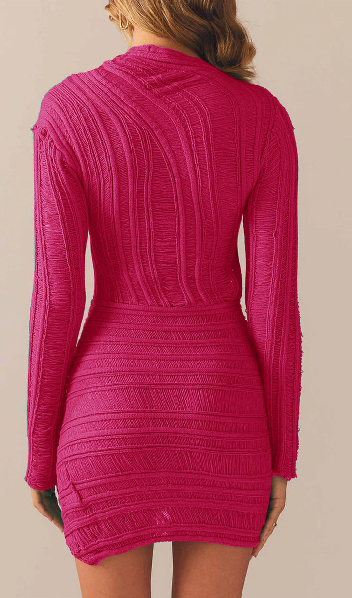 Hollow Out Mini Dress - Celestia Couture