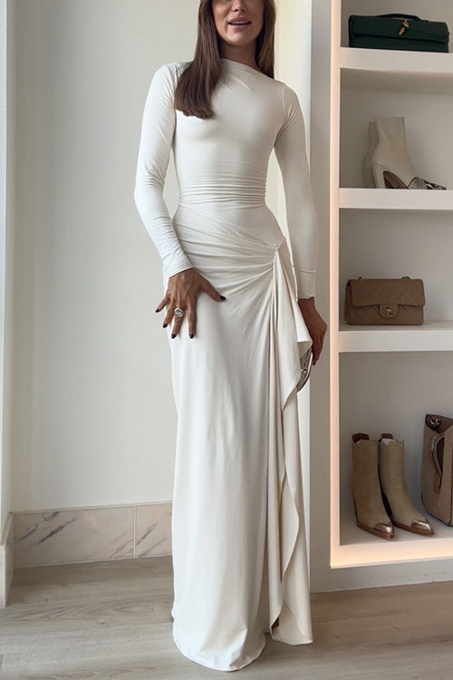 Enchanting Luna Cascade Maxi Dress - Celestial Couture