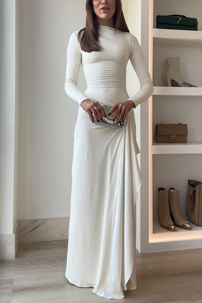 Enchanting Luna Cascade Maxi Dress - Celestial Couture