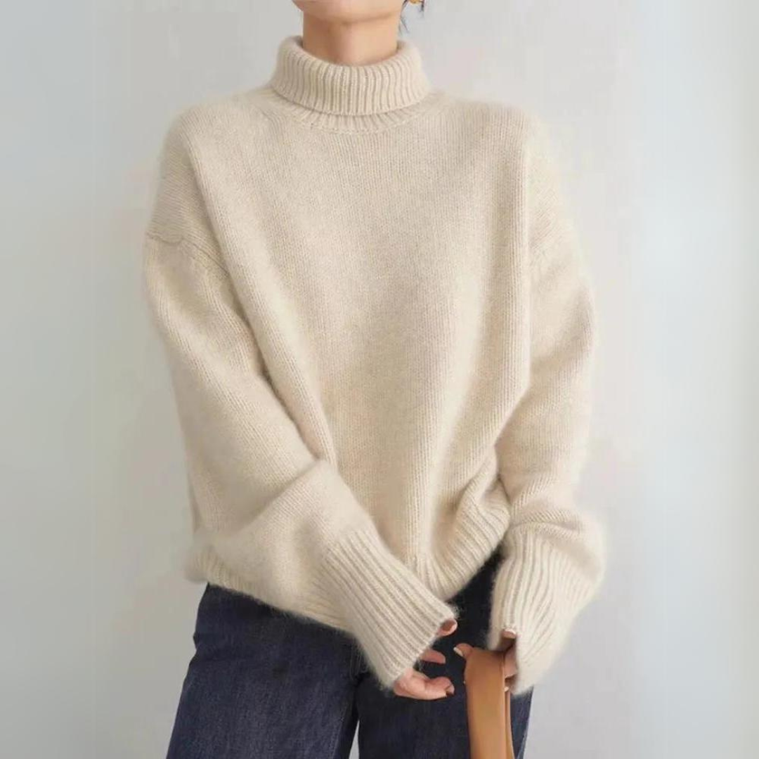 Mona™ – Cozy, Knitted, Soft Turtleneck Sweater - Celestia Couture