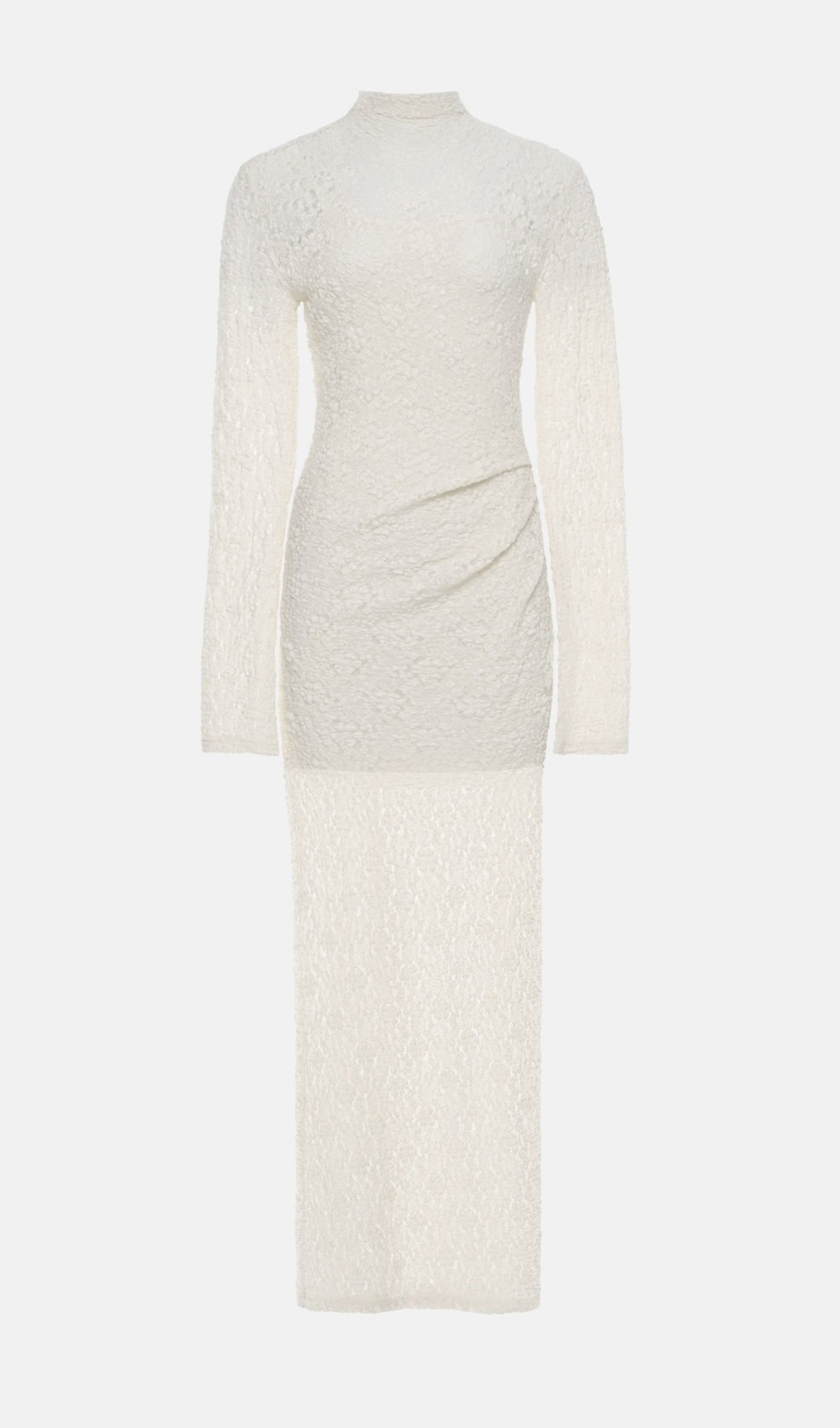 Solid Openwork Maxi Dress