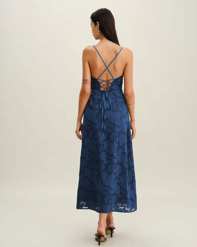 Jacquard Slip Maxi Dress