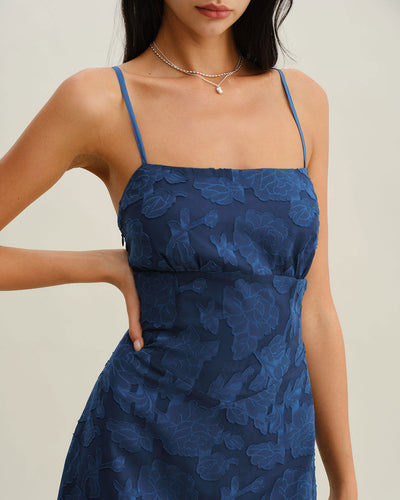 Jacquard Slip Maxi Dress