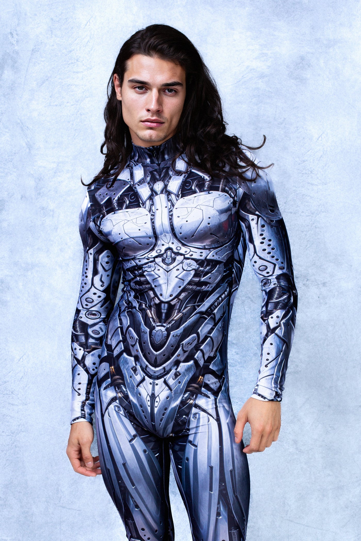 Silver Cyborg Male Costume