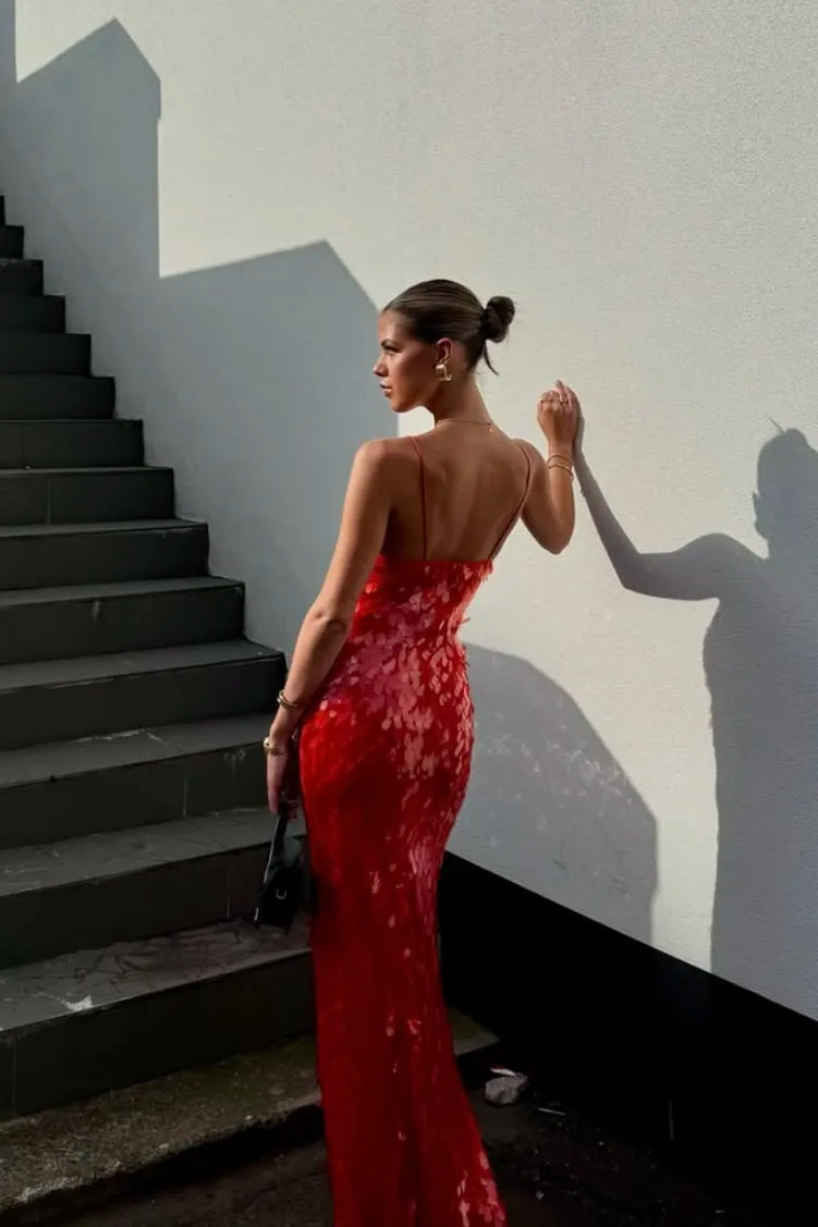 Kailani | Sequin Maxi Long Dress - Celestia Couture