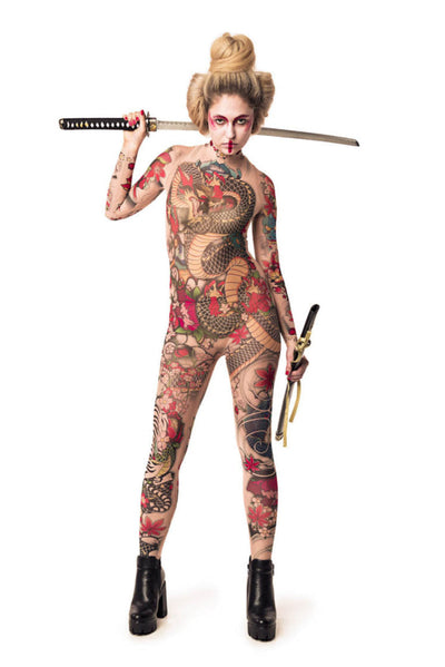 YAKUZA STYLE Tattoo Catsuit for Women