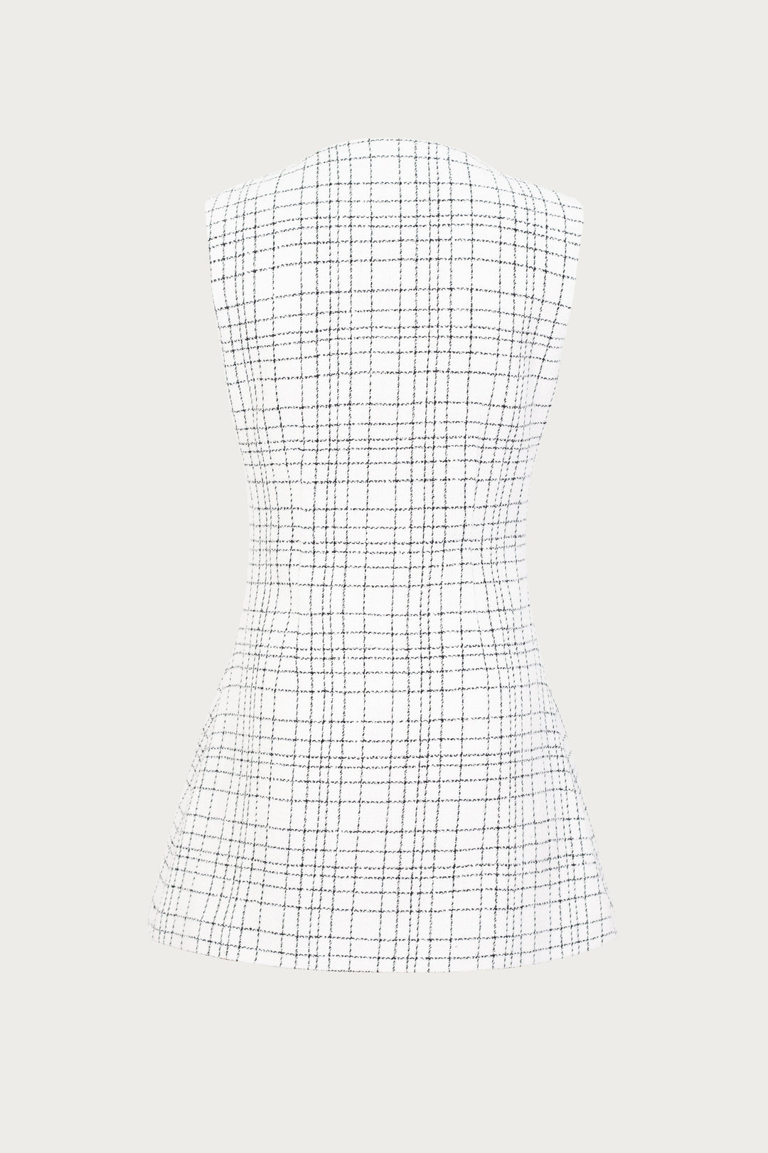 Grace Dress (White Tweed) - Celestia Couture