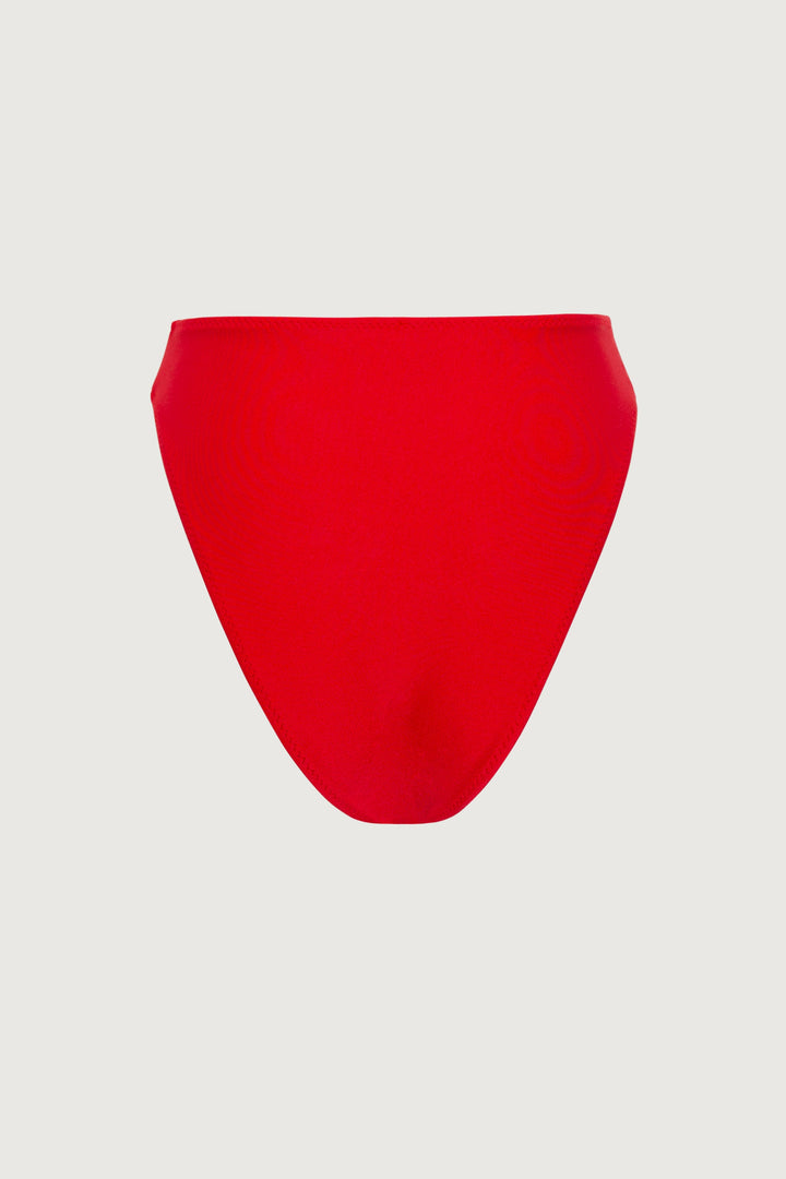 Rosette High Rise Bottom (Scarlet Red/Red) - Celestia Couture