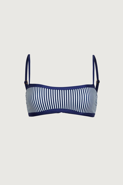 Bandeau Top (Navy Pinstripe/N - Celestial Couture