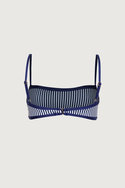 Bandeau Top (Navy Pinstripe/N - Celestial Couture