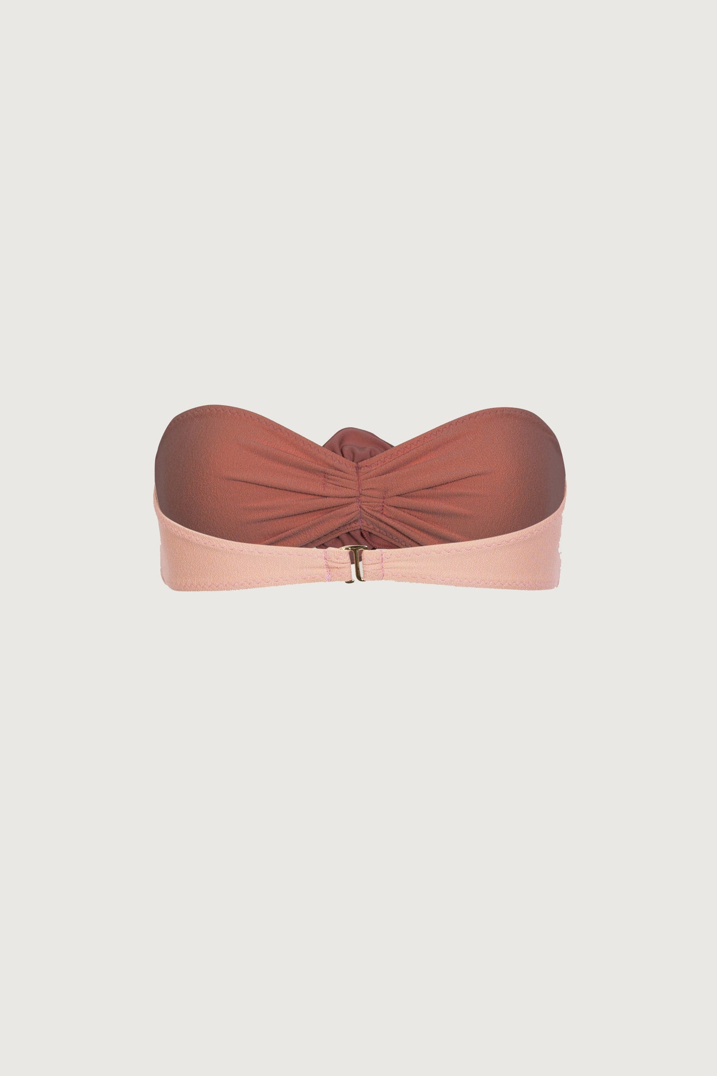 Rosette Bandeau Top (Faux Suede Blush/Blush) - Celestial Couture