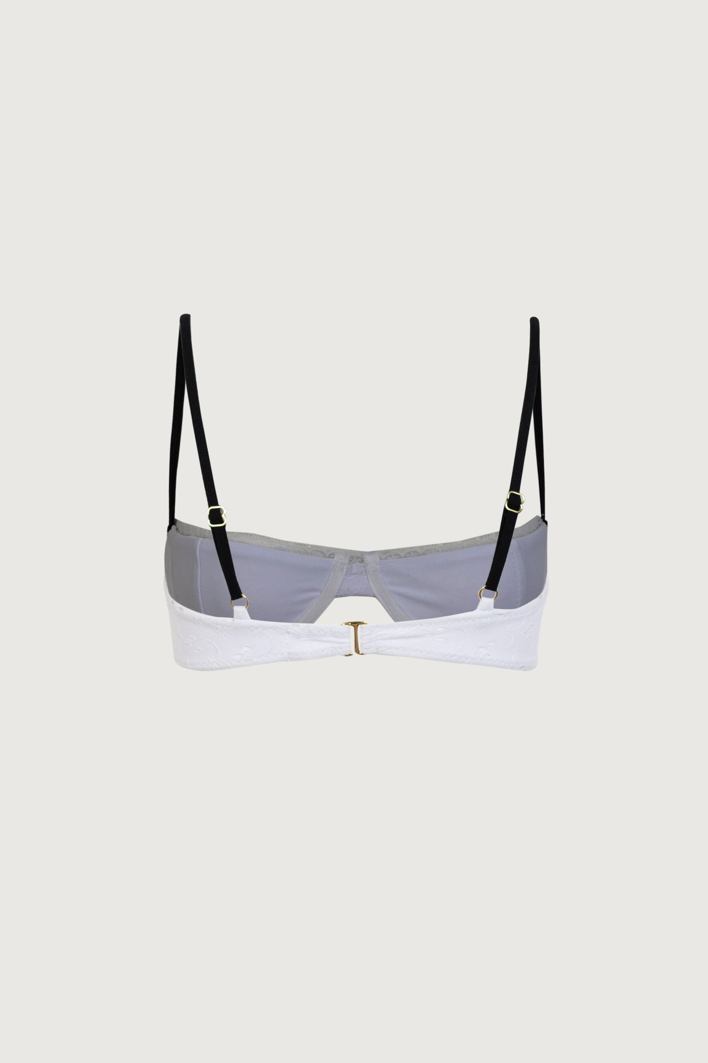 Demi Cup Underwire Top (White Eyelet) - Celestial Couture